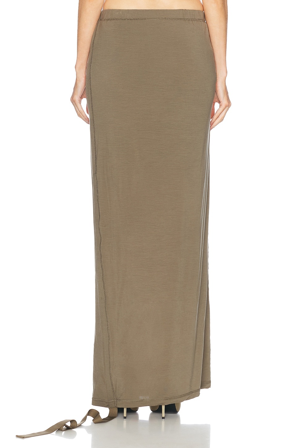 High Waisted Long Skirt - 5