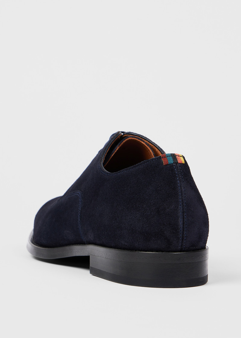 Dark Navy Suede 'Fes' Shoes 5