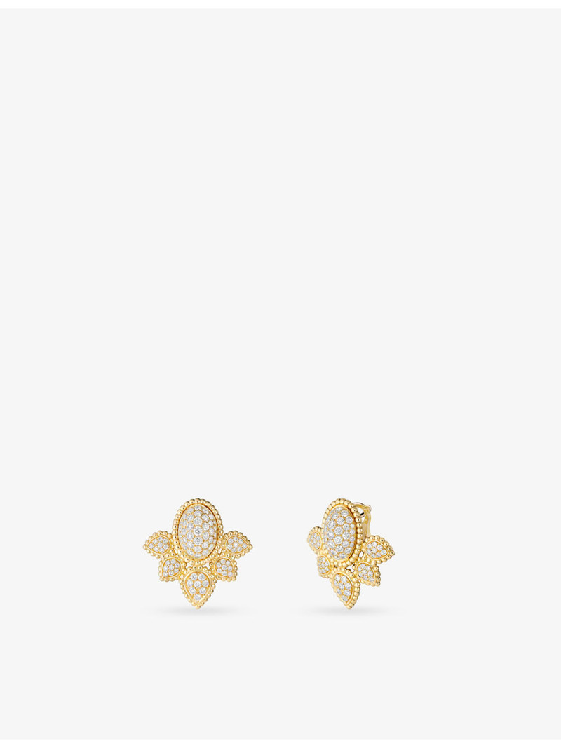 Boucheron Serpent Bohème 18ct Yellow-Gold and 1.58ct Brilliant-Cut Diamond Stud Earrings outlook