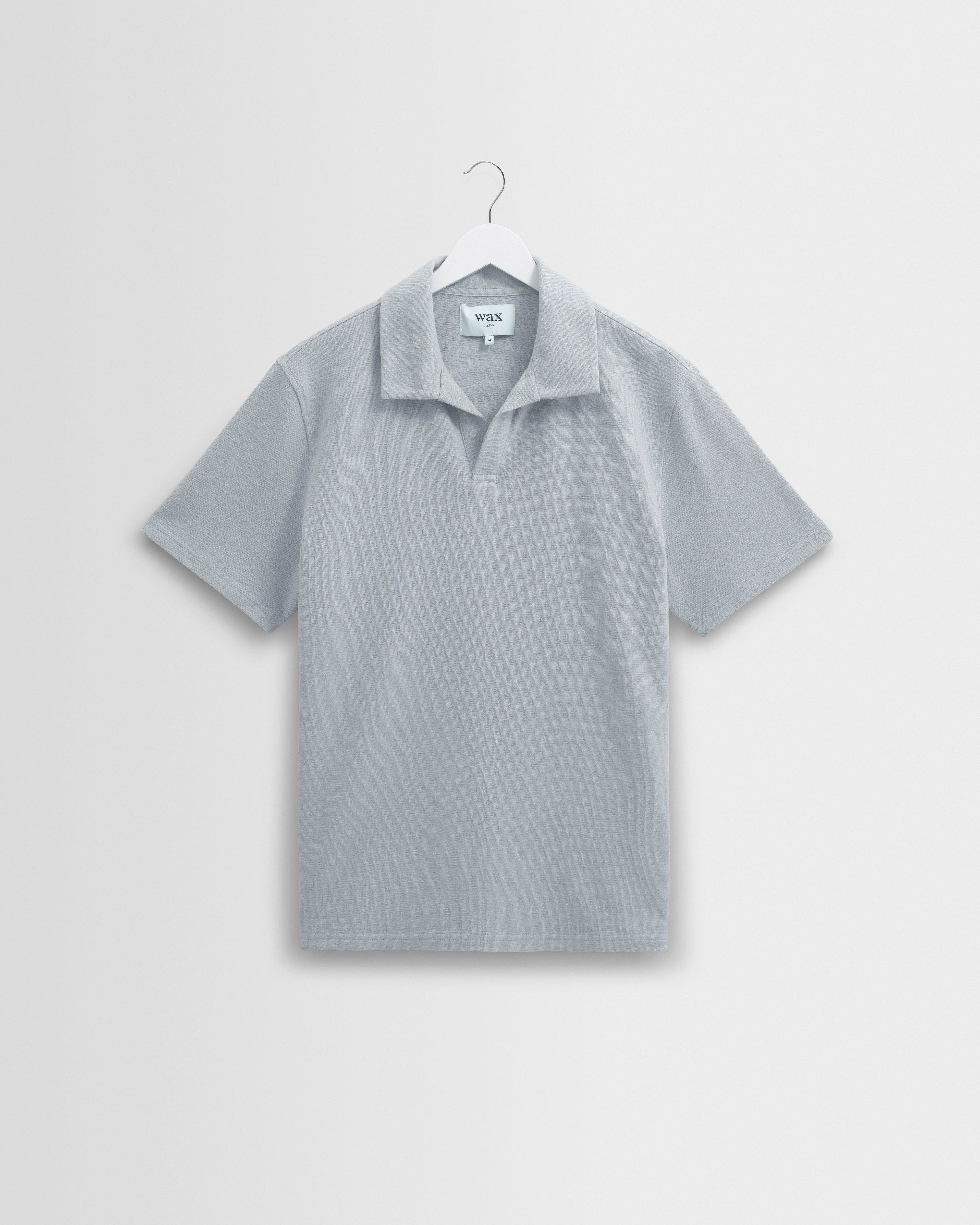 Atwood - Blue Textured Organic Cotton Polo Shirt - 1
