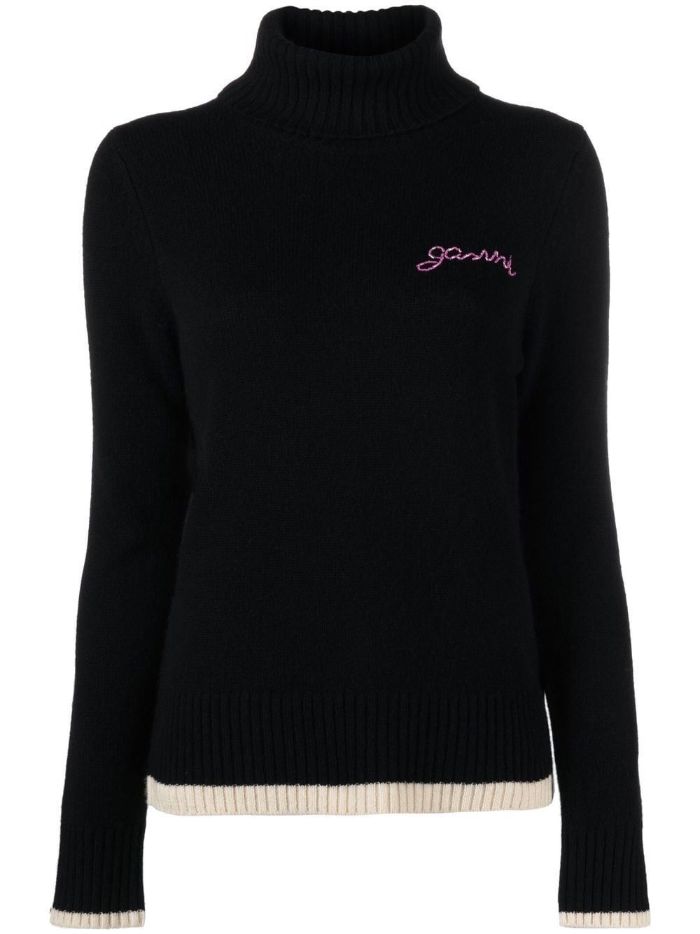 logo-embroidered jumper - 1