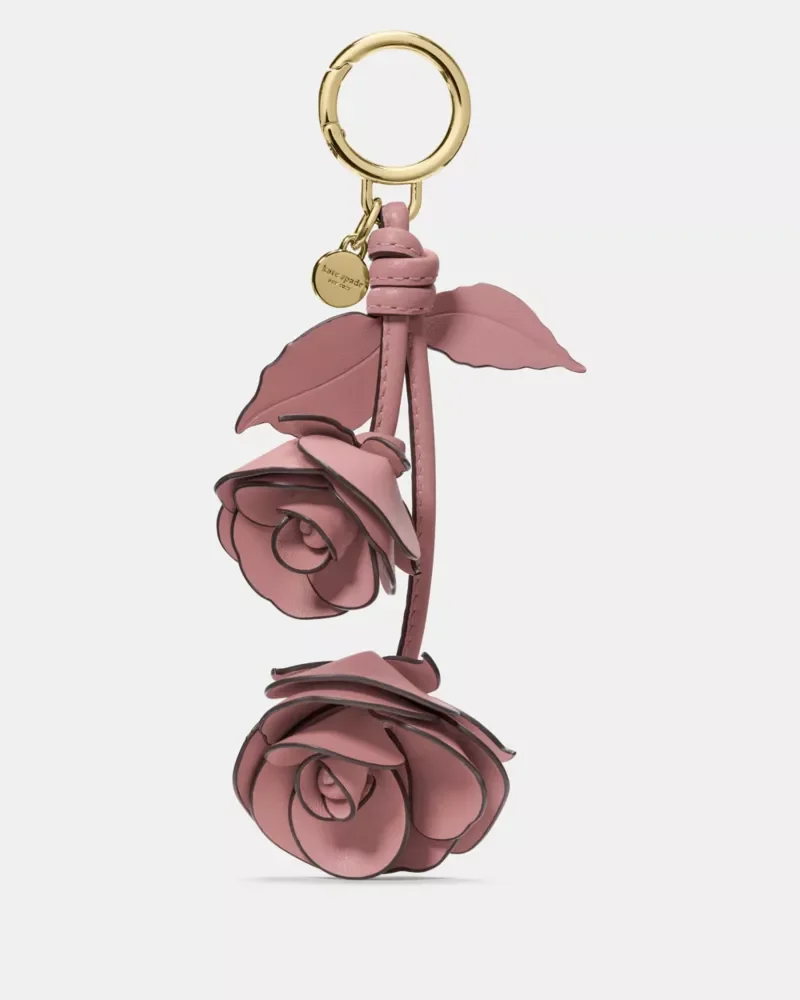 Charmed Stacked Rose Bag Charm - 1