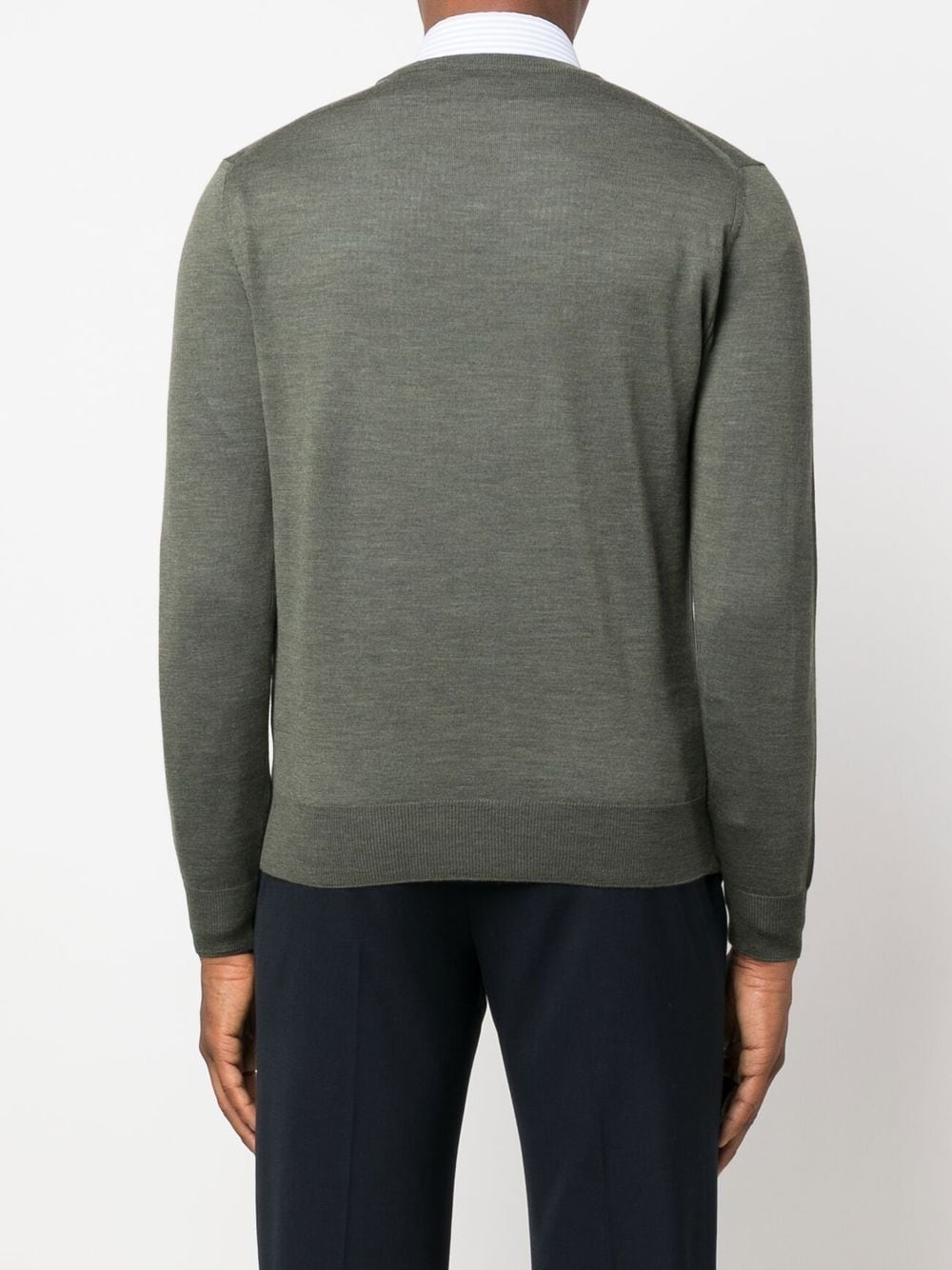 V-neck merino-wool jumper - 4