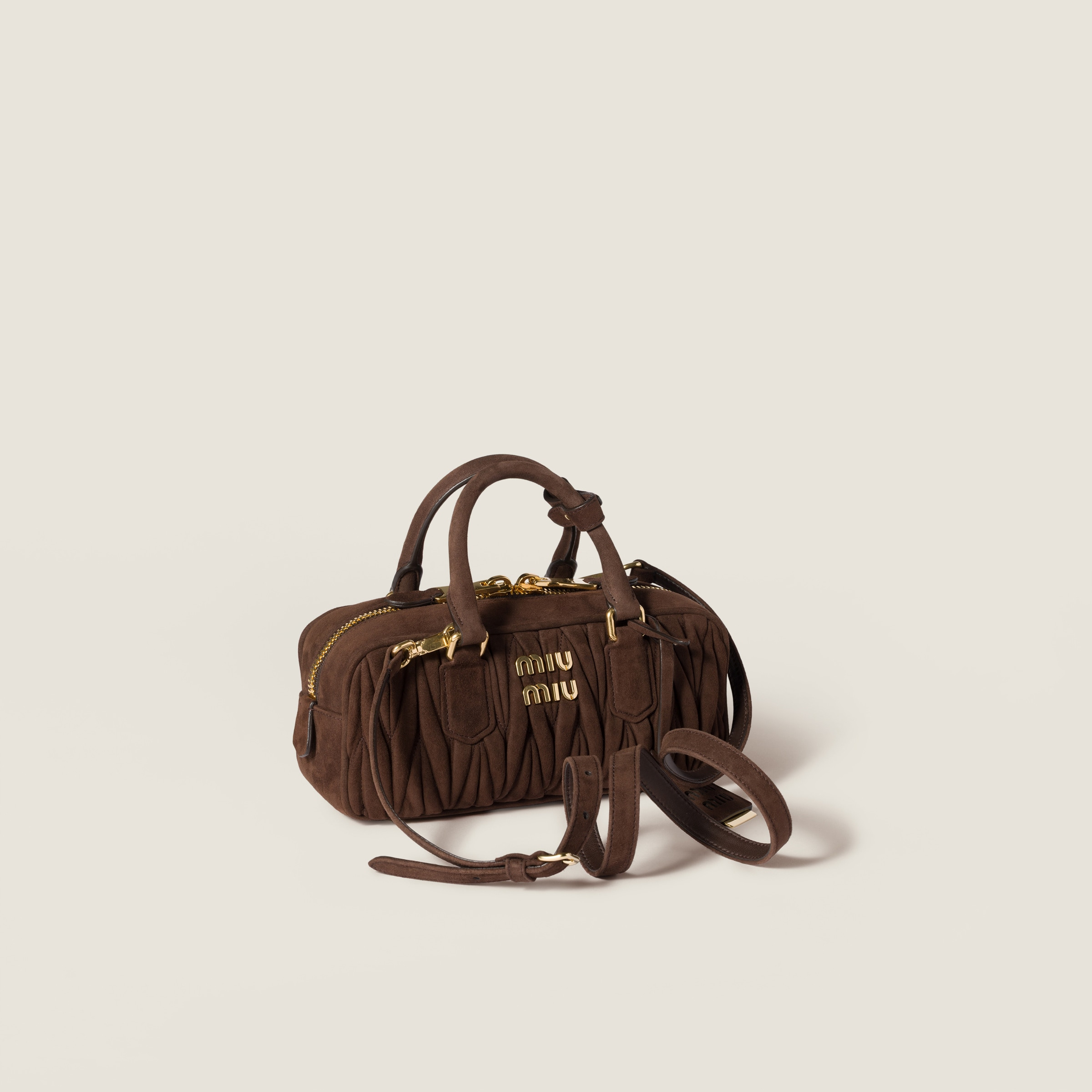 Arcadie matelassé suede bag - 2