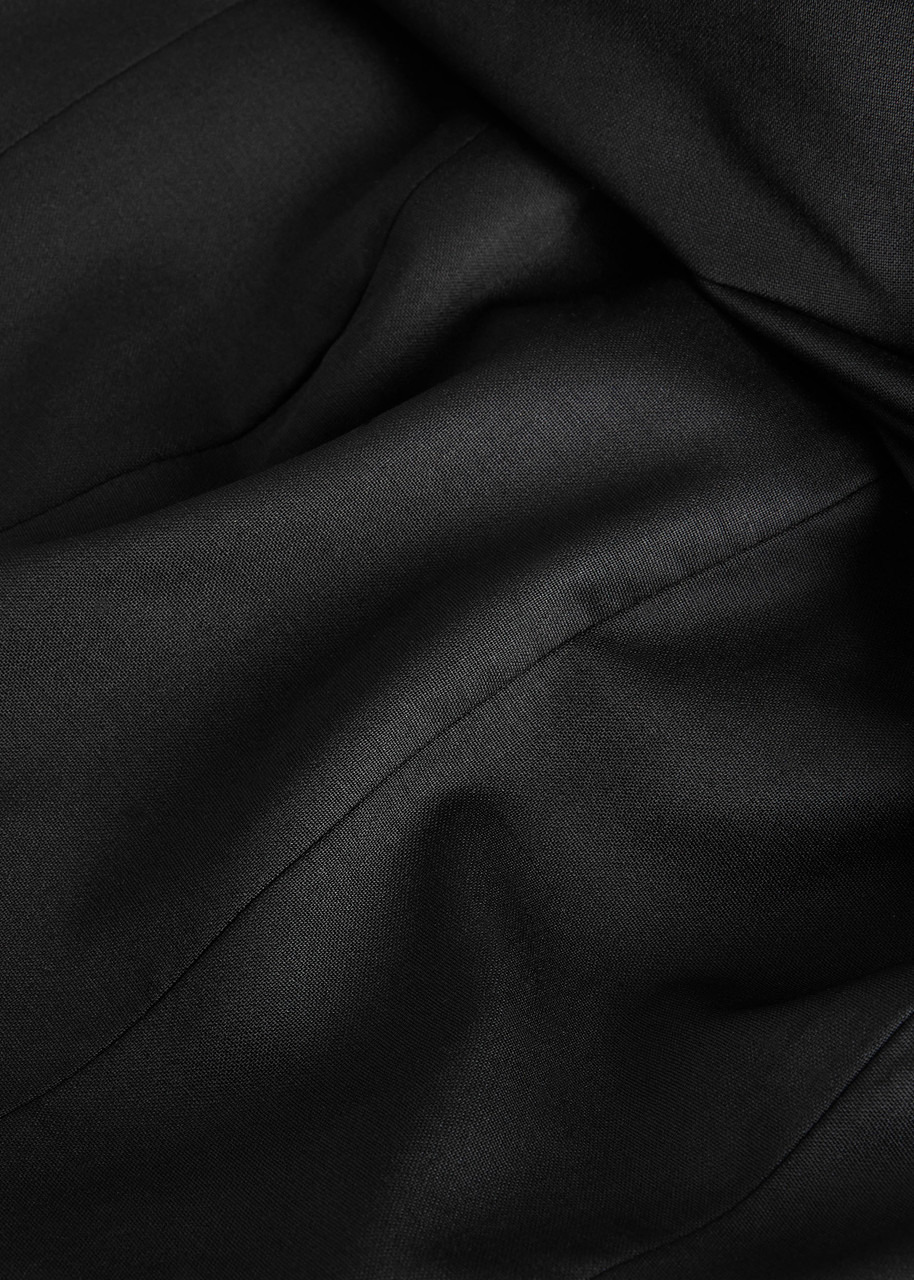 Tove Orrla Fold-over Wool-blend top - 5