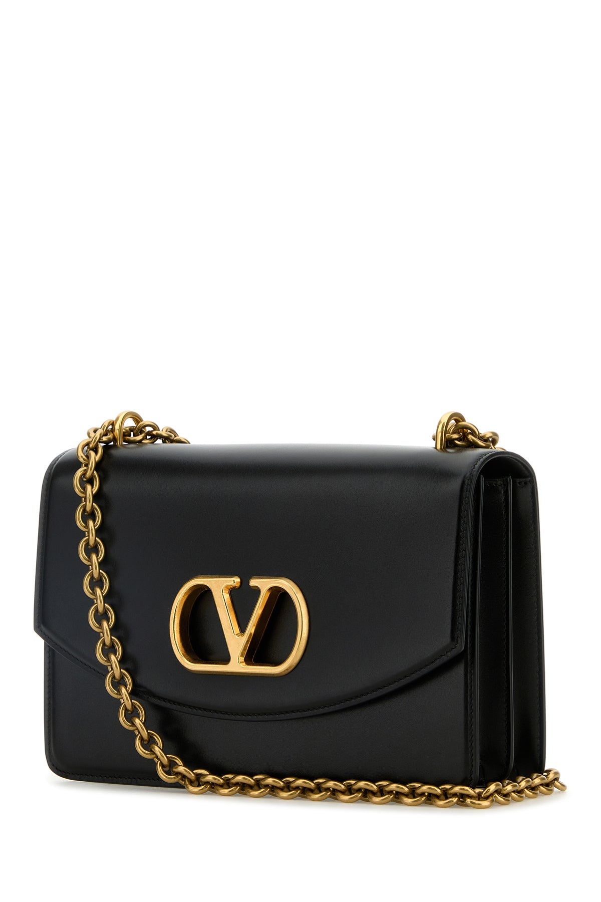 Black leather Vain shoulder bag - 2