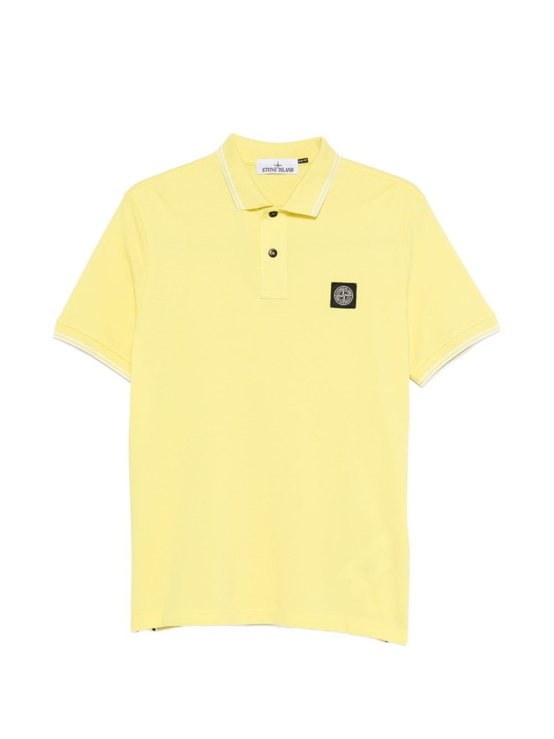 ribbed trim polo shirt 1