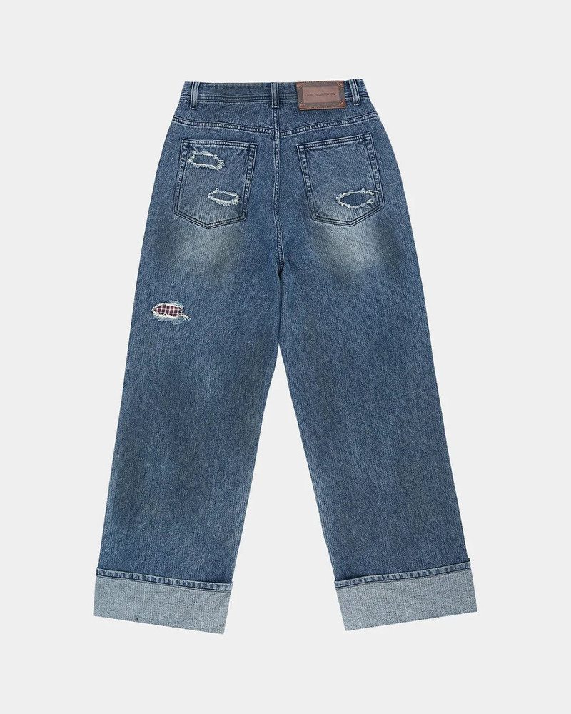 Andersson Bell Oil Washed Rolled Up Jeans outlook