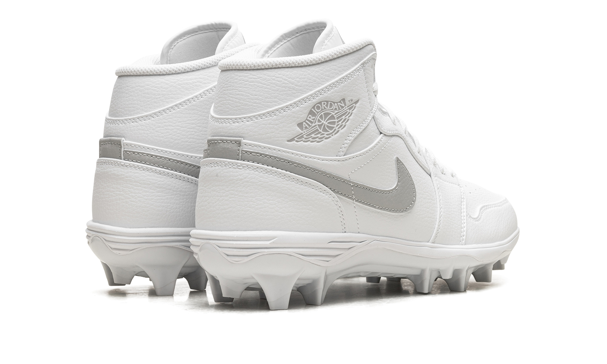 Jordan 1 Mid TD Cleat "White Grey Fog" - 3