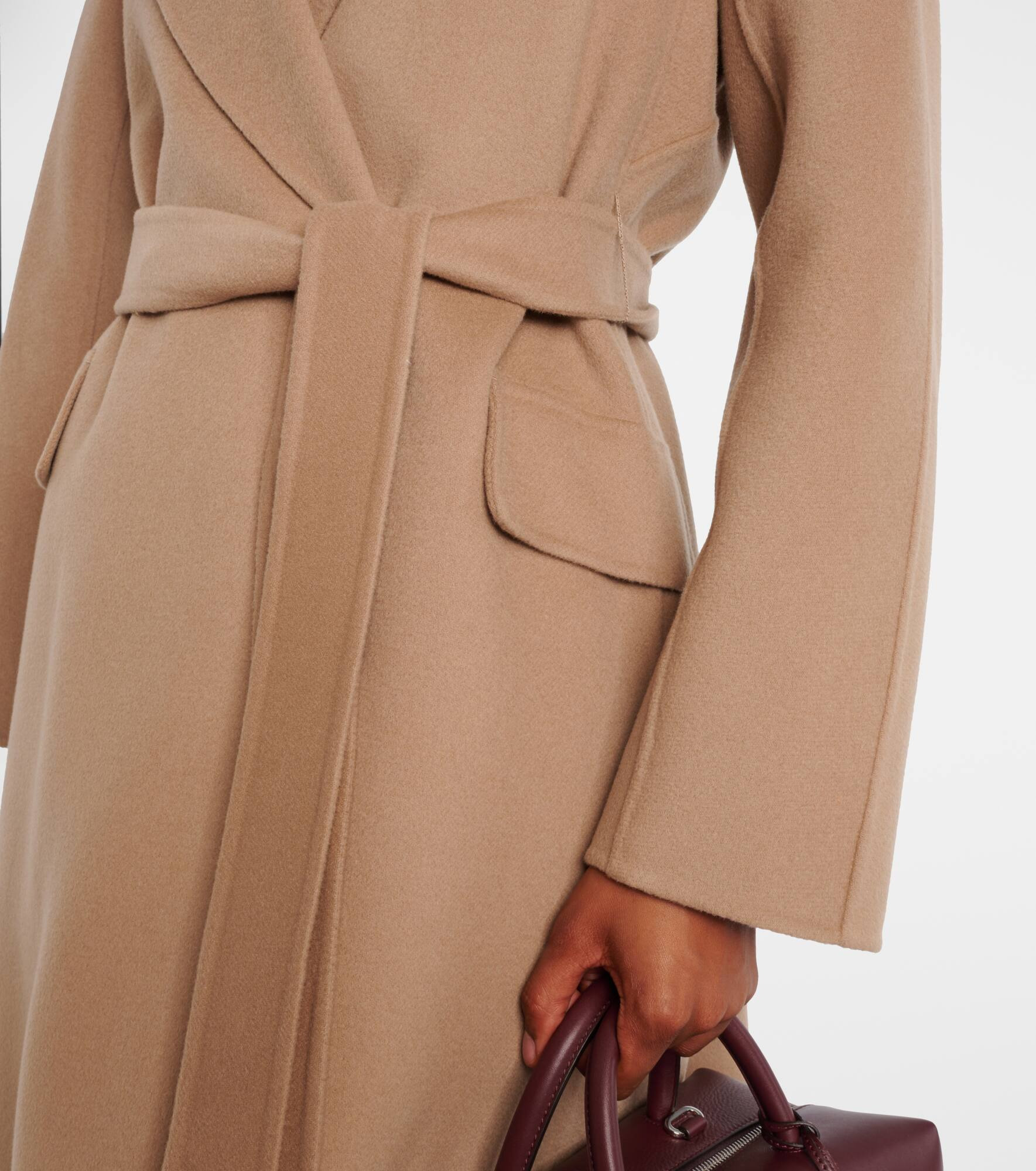 Enzo virgin wool wrap coat - 5