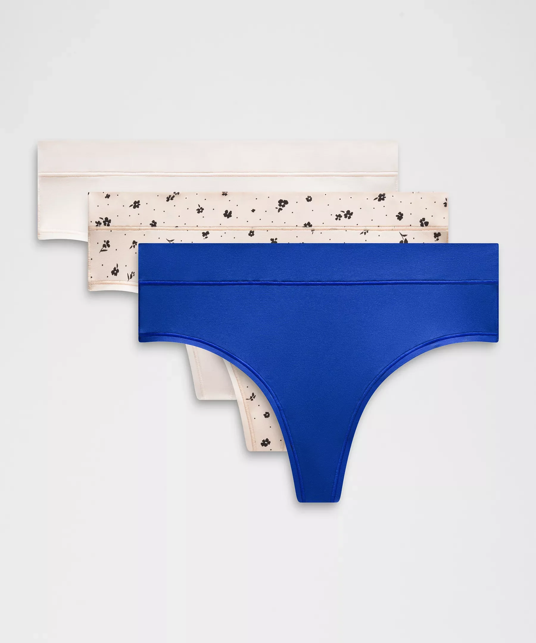 UnderEase High-Rise Thong Underwear *3 Pack - 1
