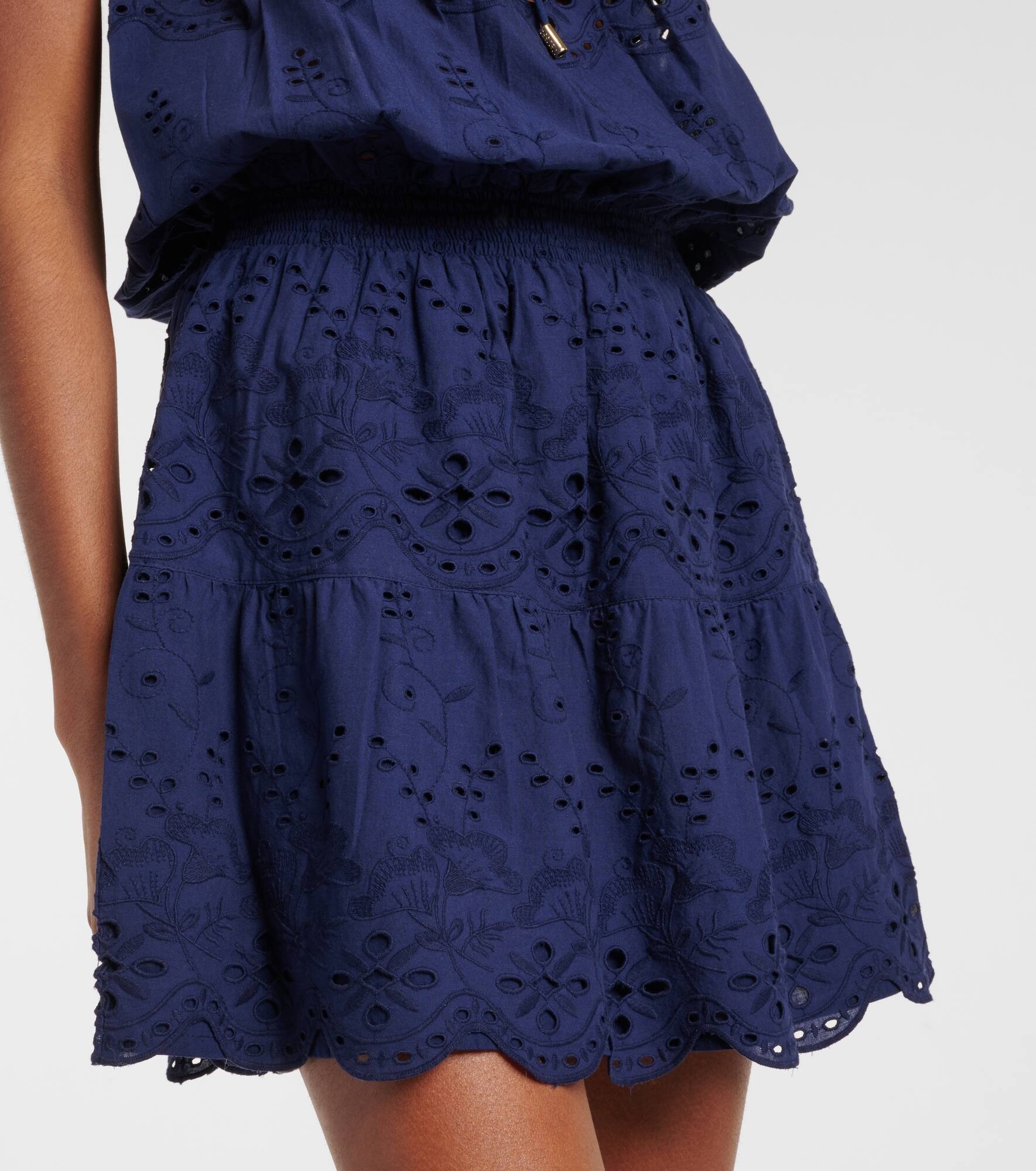 Colette cotton broderie anglaise minidress - 5