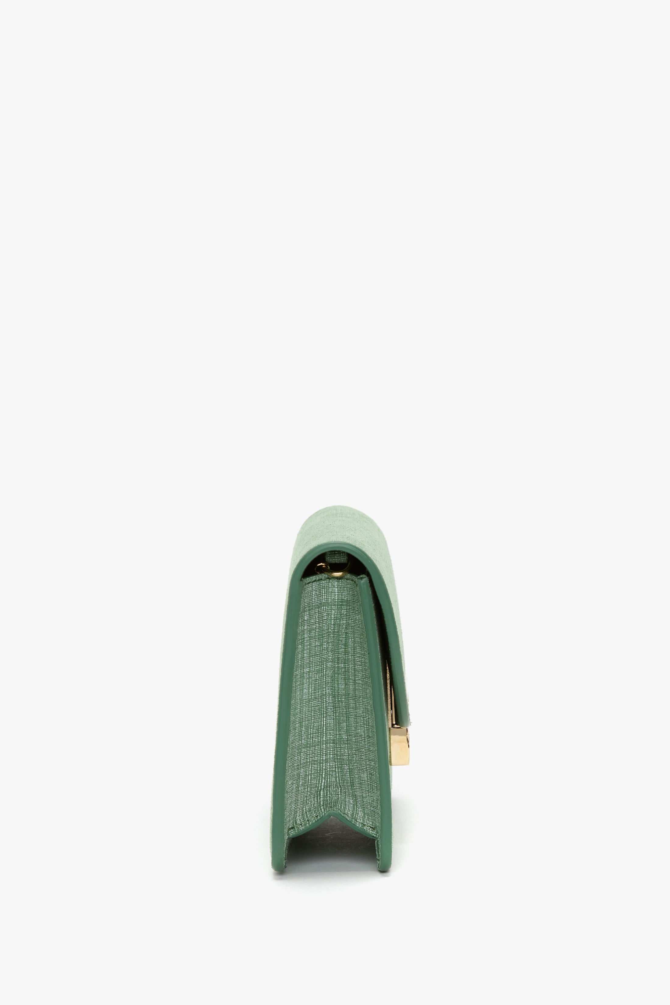 Nano Dorian Bag With Chain In Light Green Chambray Effect Suede - 3
