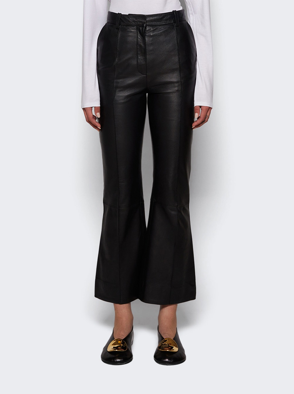 Cropped Kick Trouser Black - 3