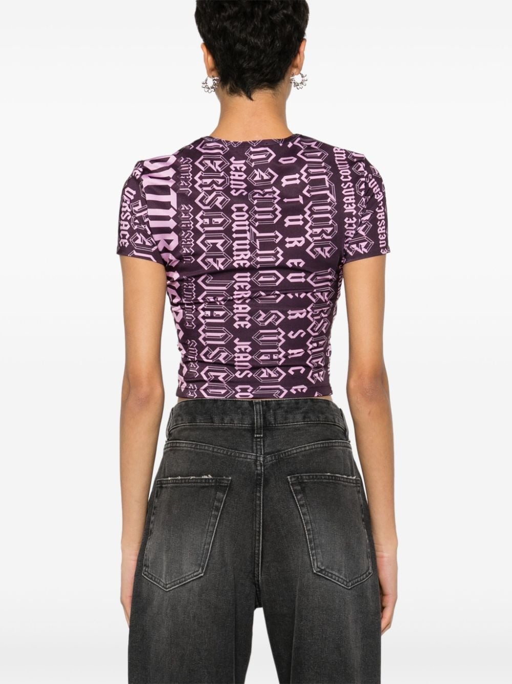 Logomania cropped T-shirt - 4