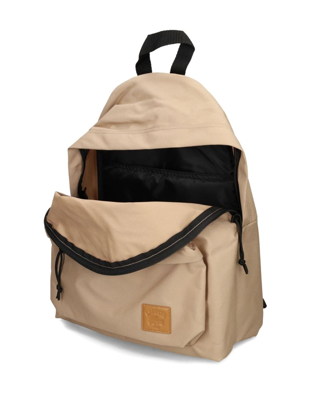 top-handle logo-patch backpack - 2