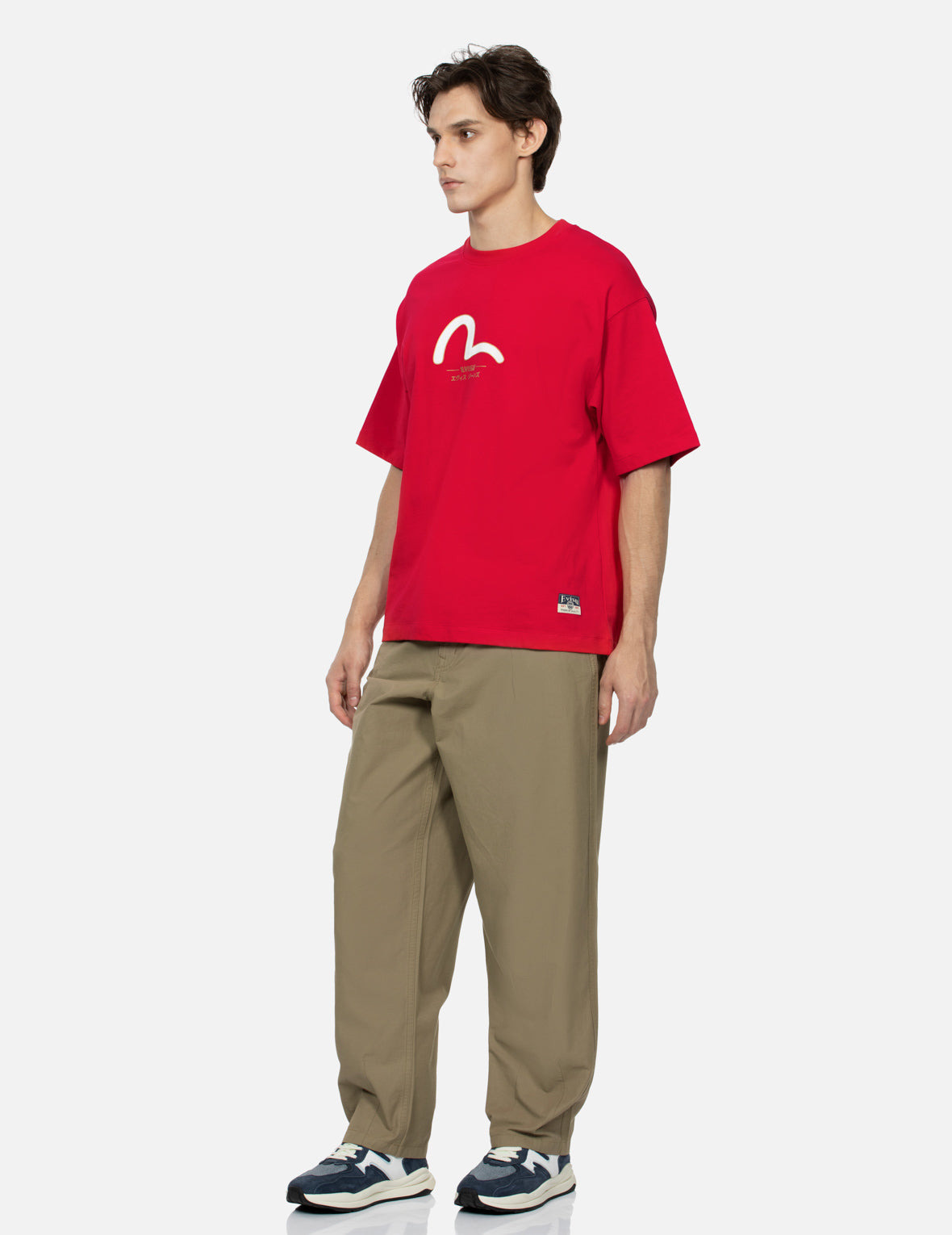 SEAGULL EMBROIDERY BAGGY PANTS - 4