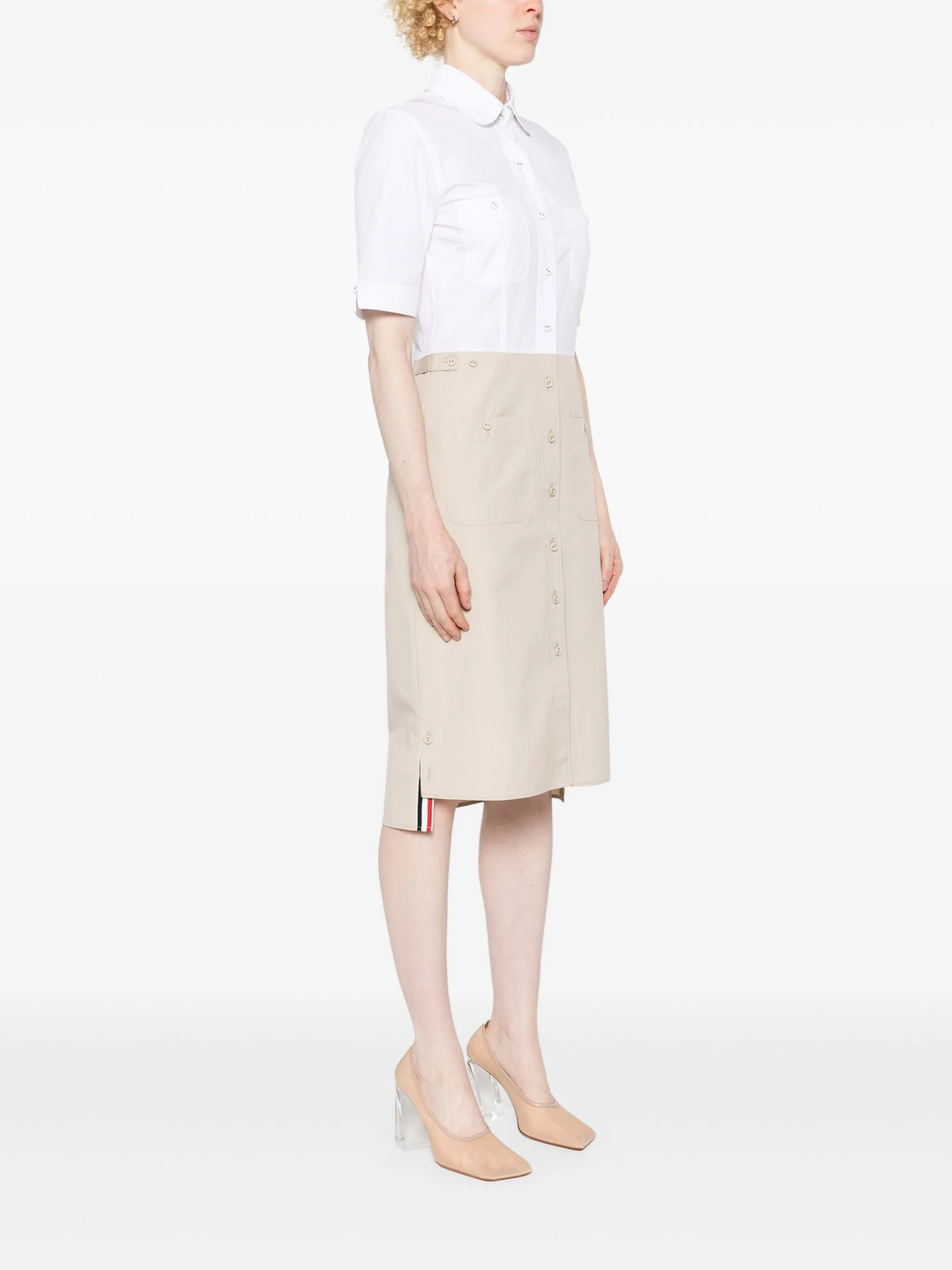 Thigh Length Patch Pocket Dress - 3