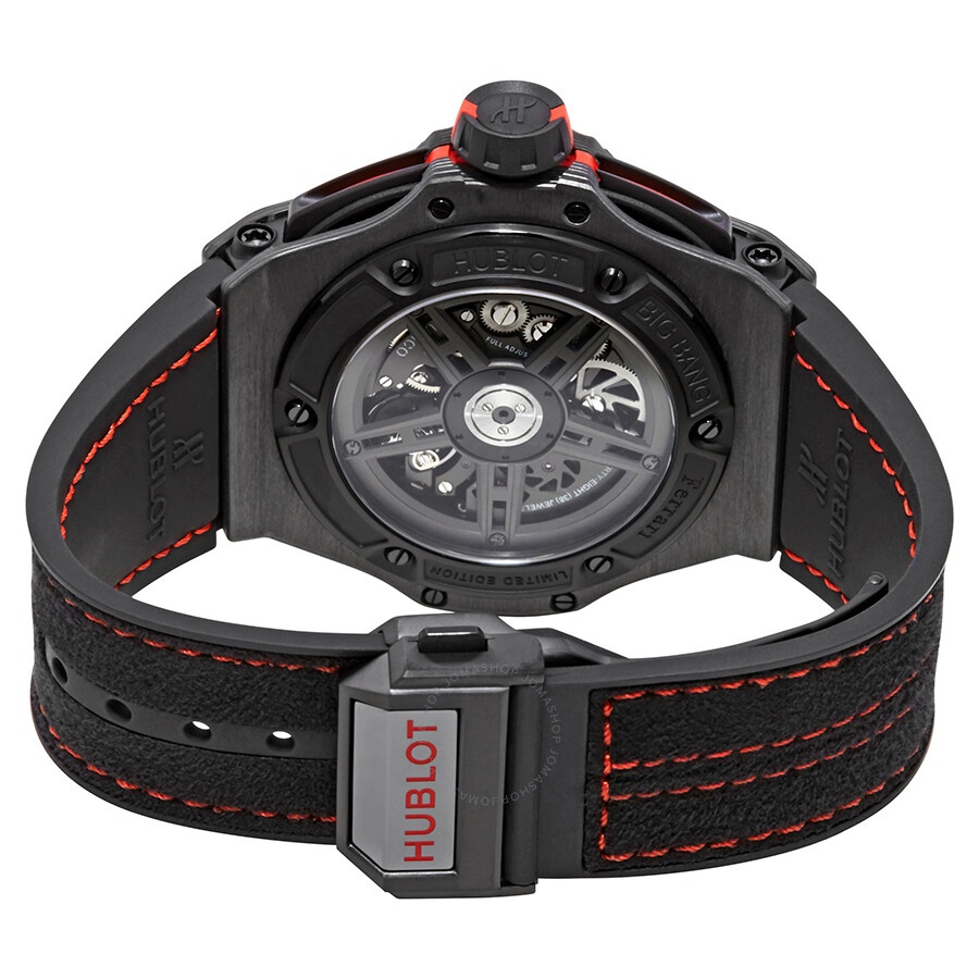 Pre-owned Hublot Big Bang Unico Chronograph Black Skeleton Dial Men's Watch 402.QU.0113.WR - 3
