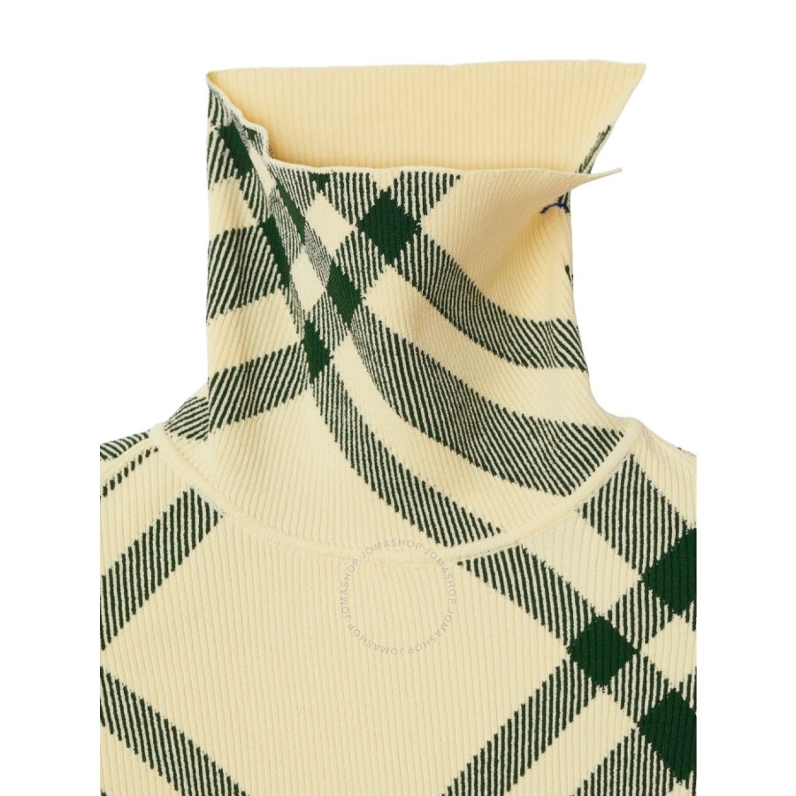 Burberry Check-Pattern High-Neck Jumper - 3