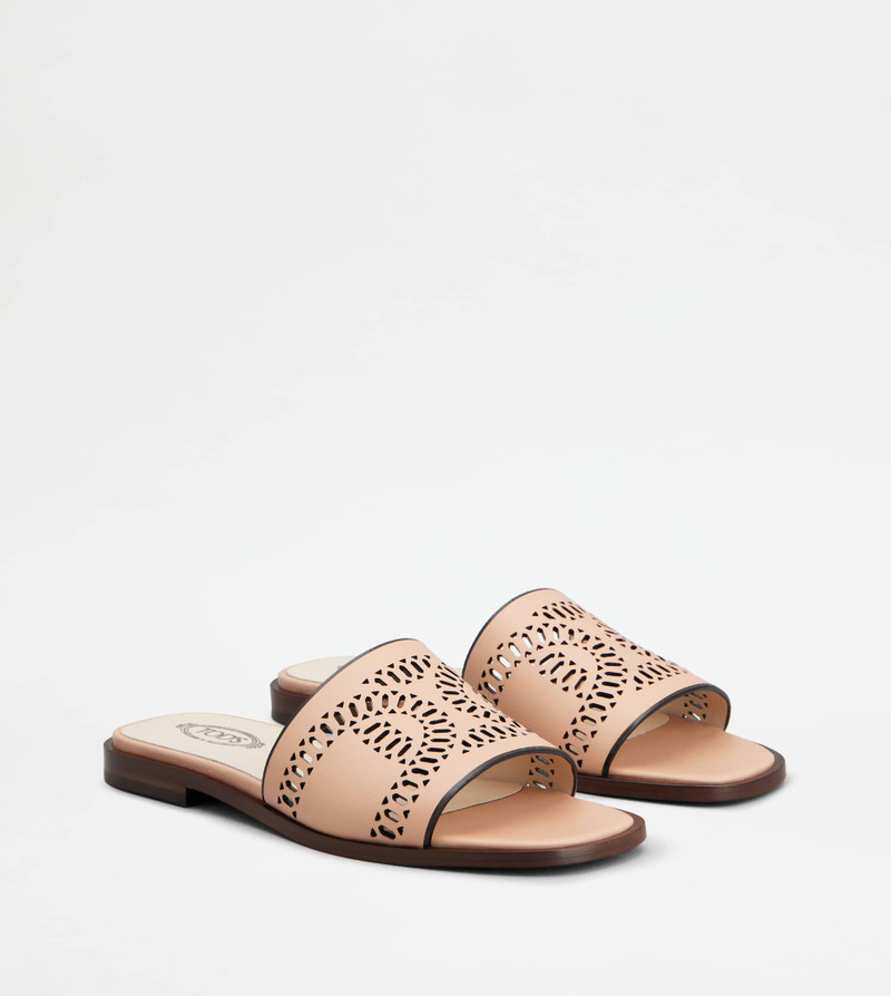 KATE SANDALS IN LEATHER - PINK 3
