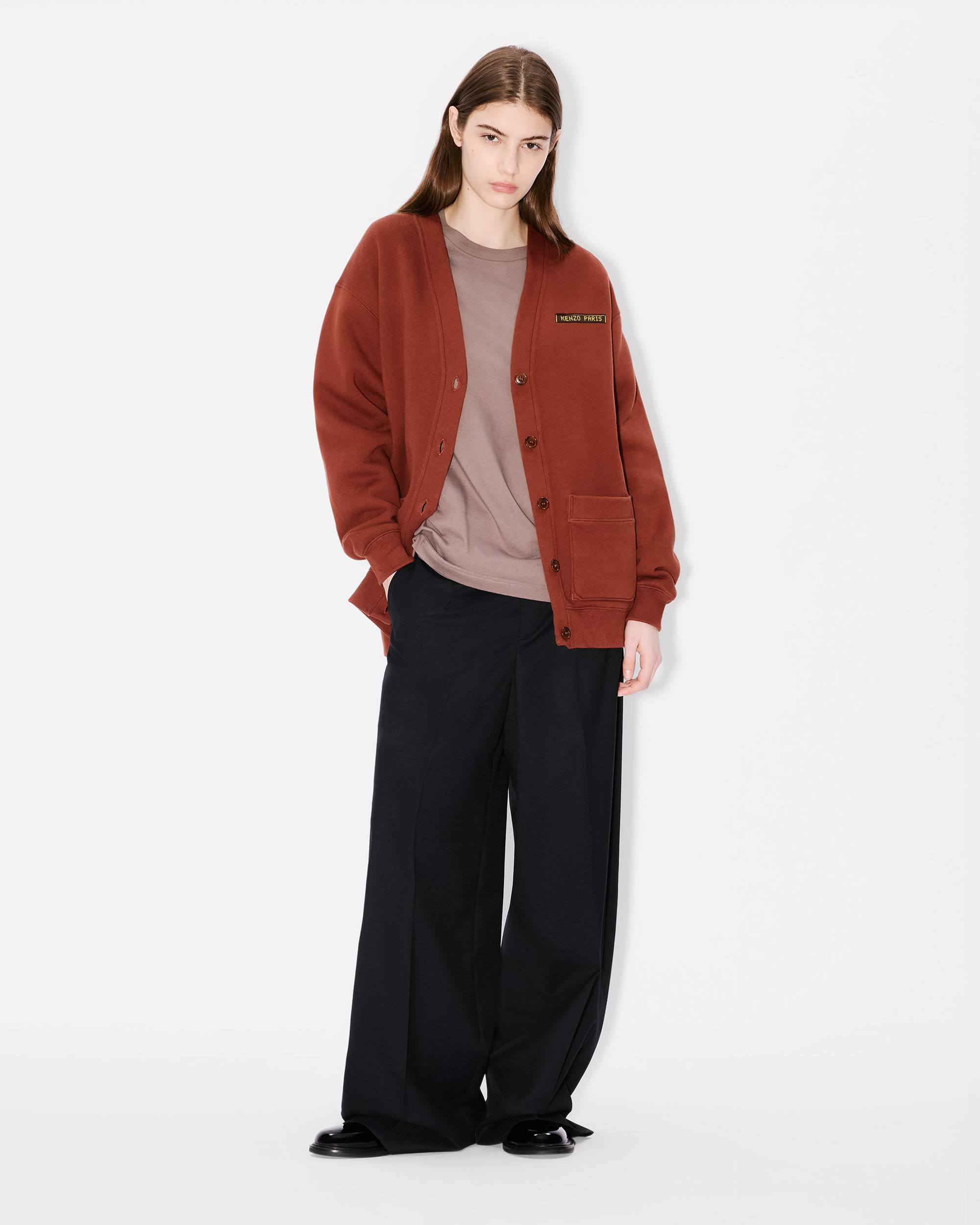 'KENZO City' oversized cardigan in cotton - 5