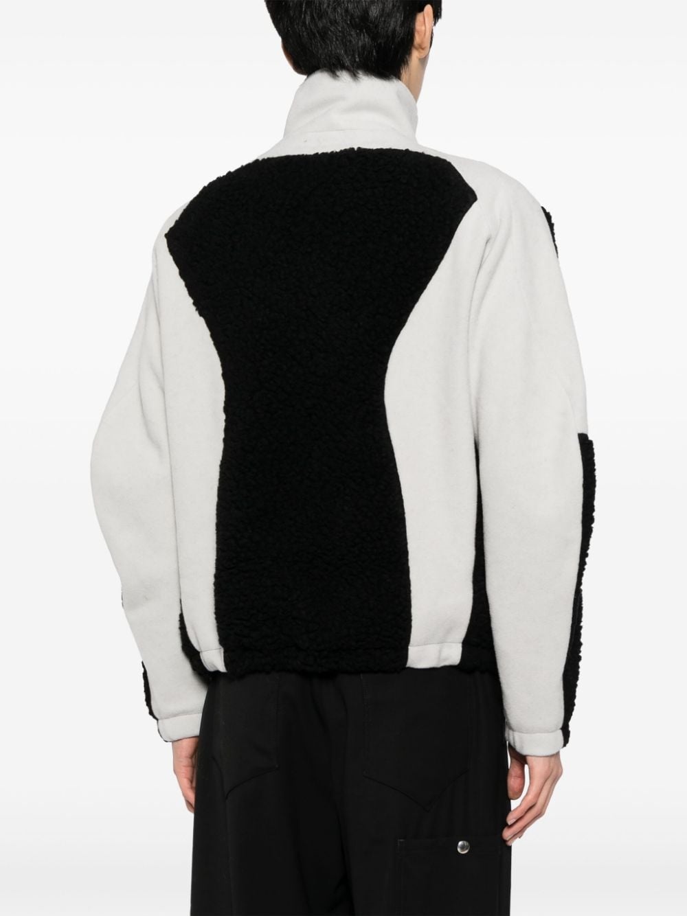 Ercan funnel-neck fleece jacket - 4