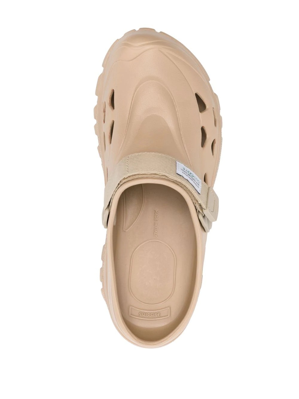 perforated touch-strap clogs - 8
