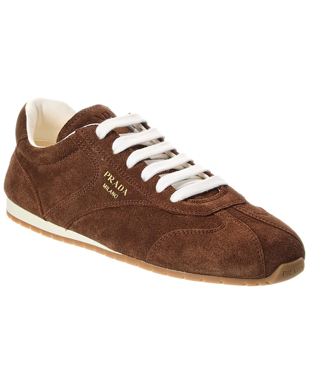Prada Logo Suede Sneaker - 1