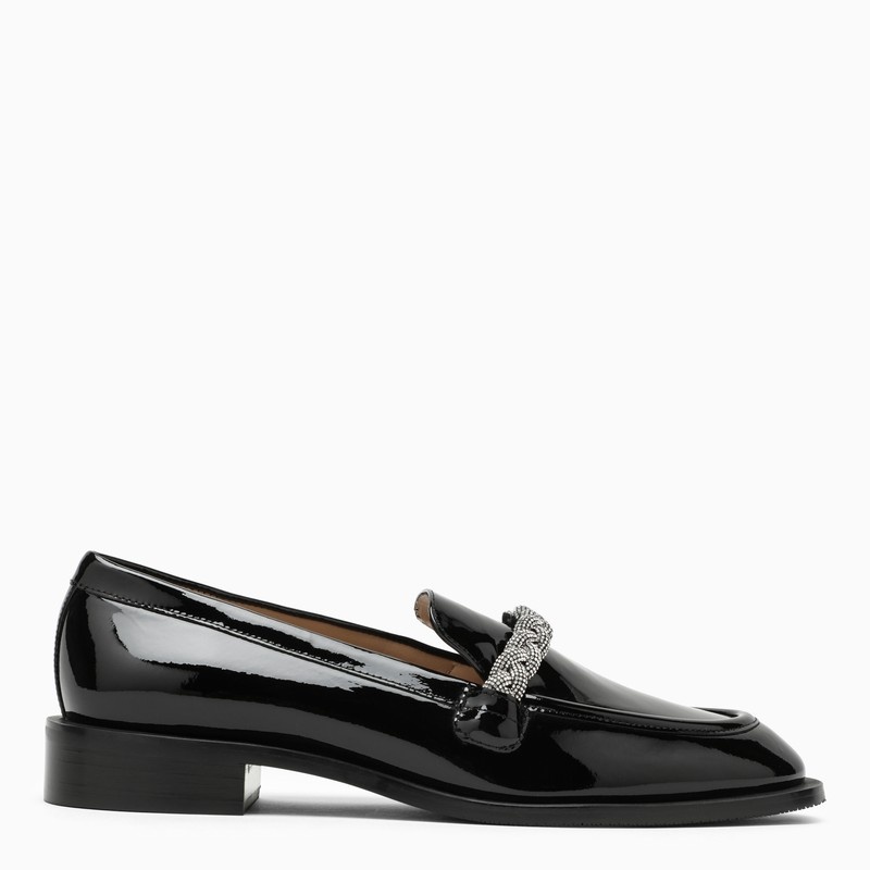 Black patent leather loafer - 1