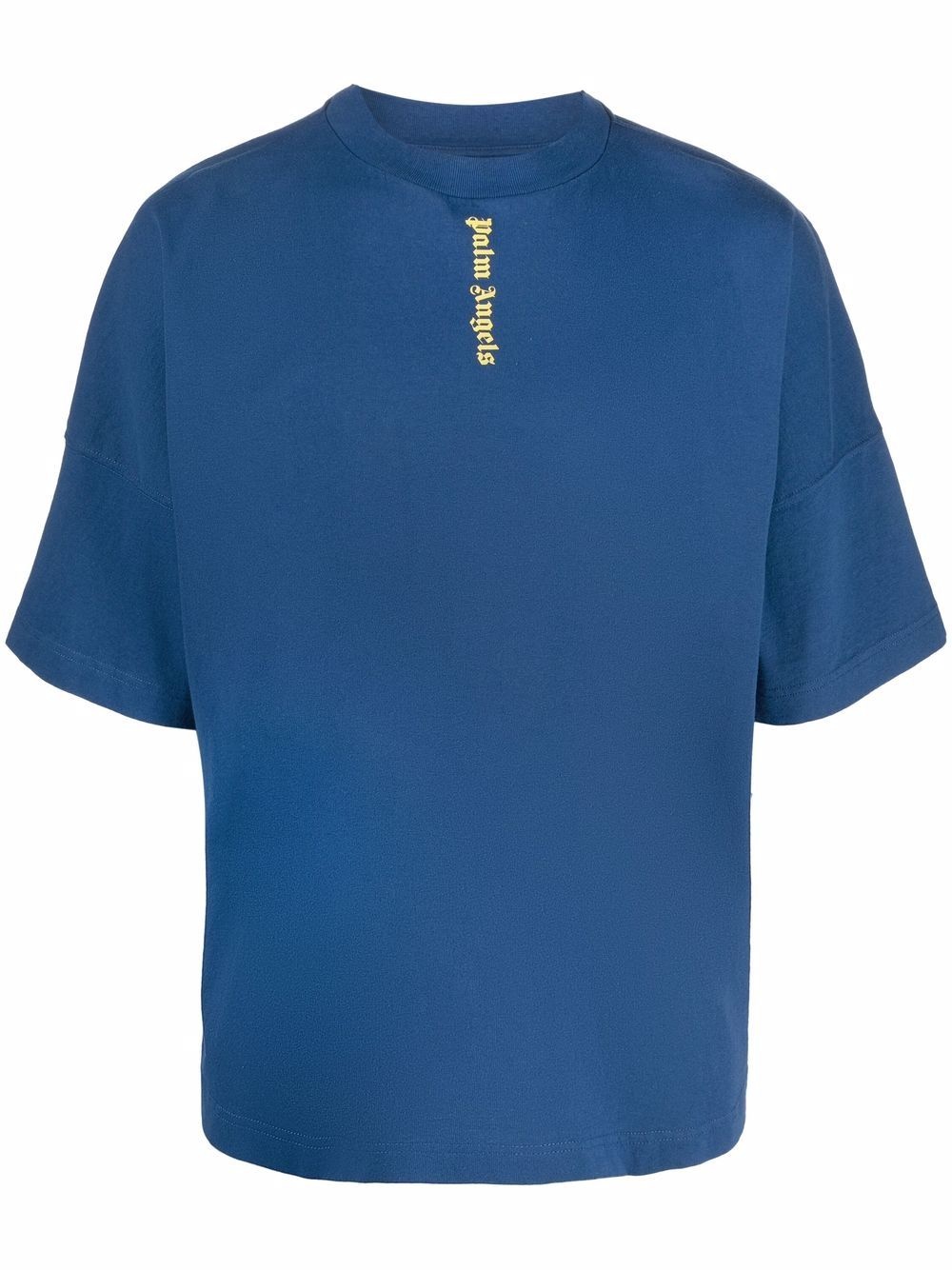 NS LOGO OVER TEE NAVY BLUE YELLOW - 1