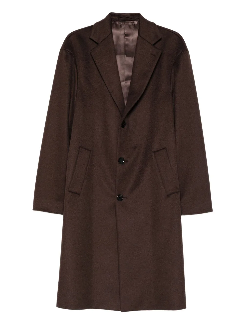 notched-lapels coat - 1