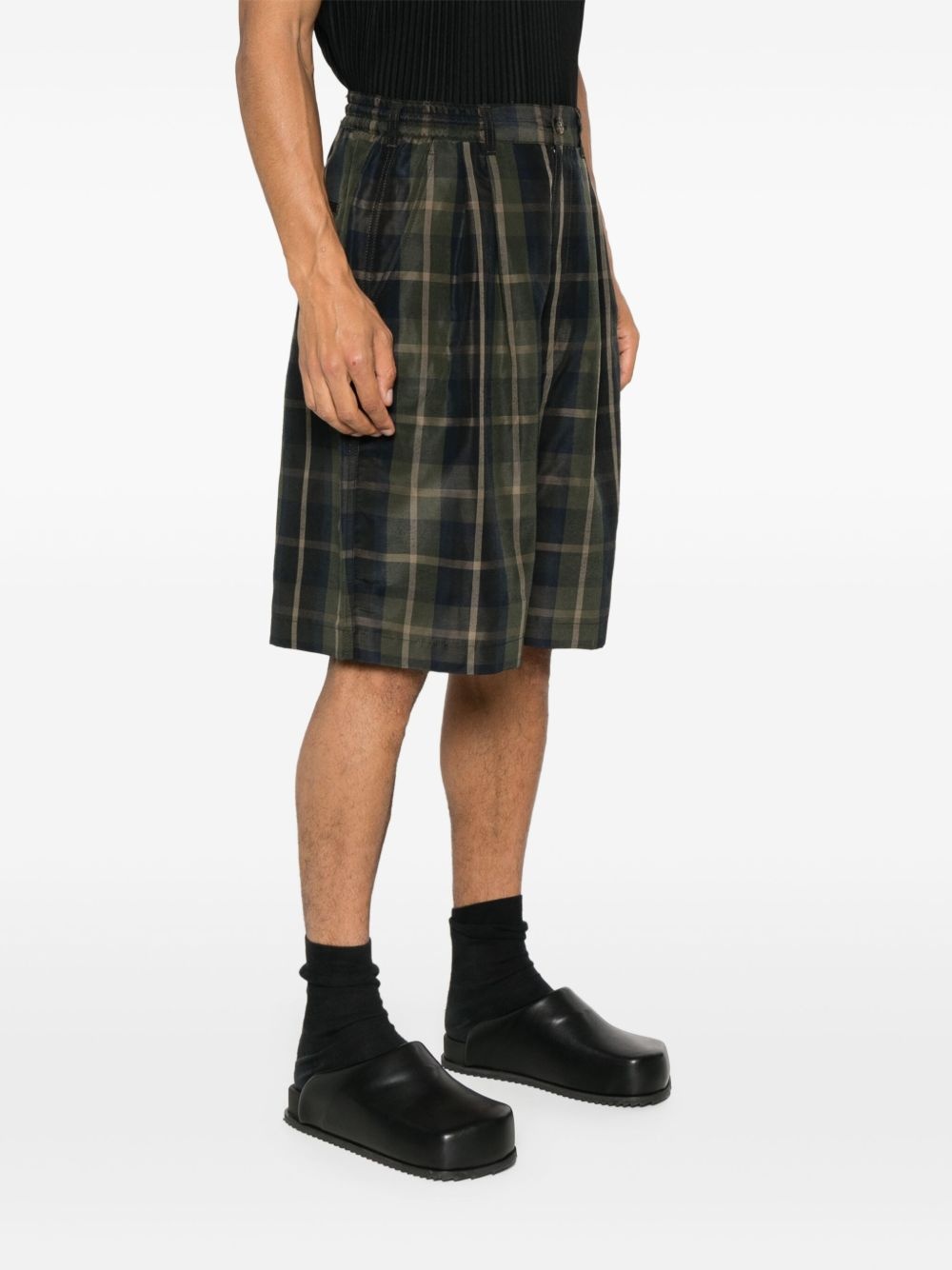 checked shorts - 3