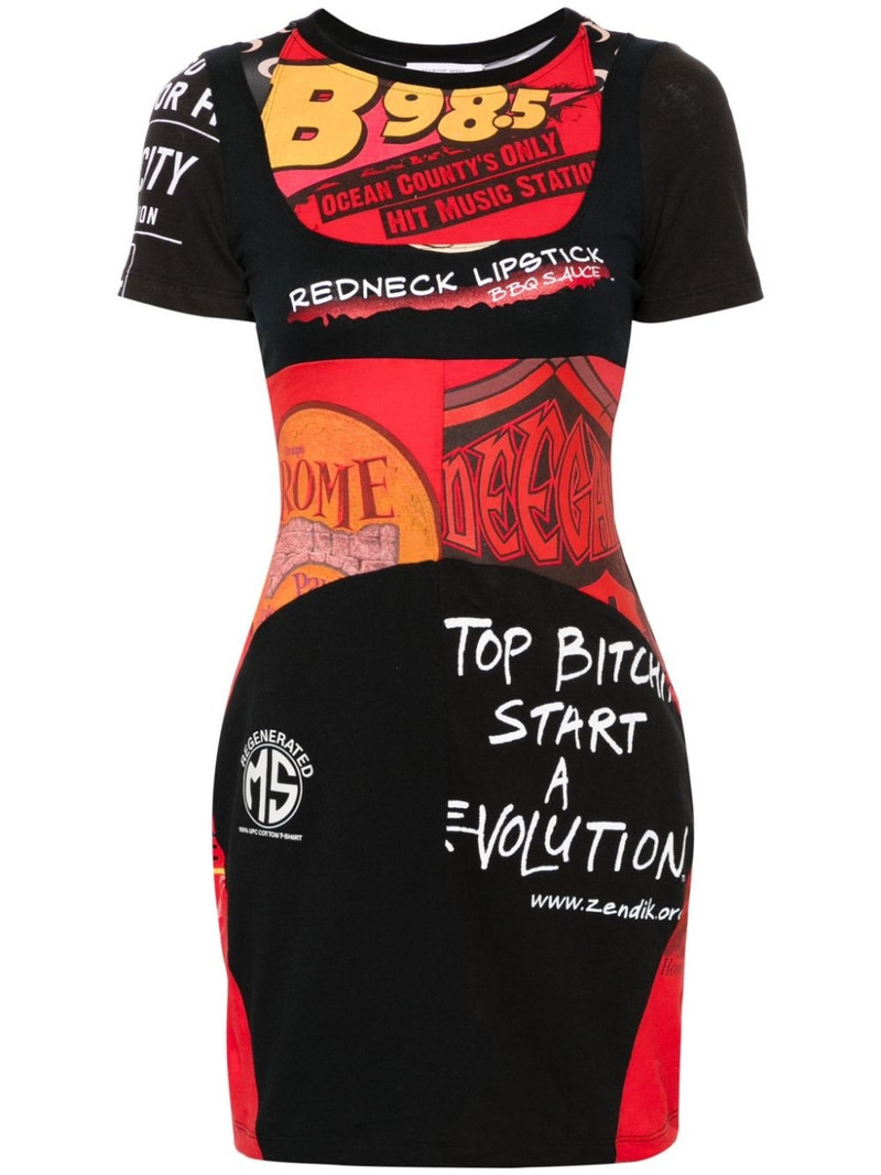 Regenerated Graphic T-shirt minidress 1