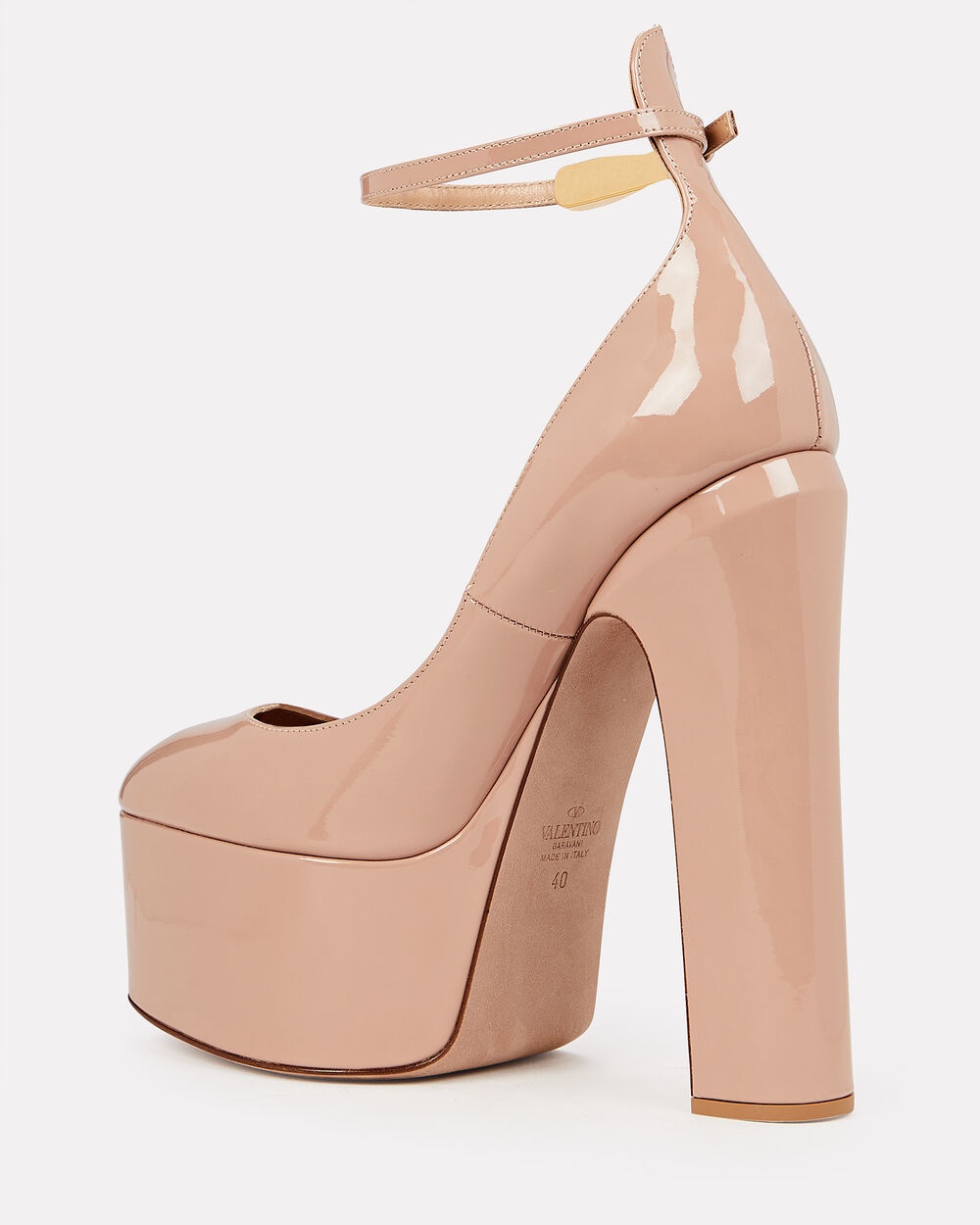 Tan-Go Patent Leather Platform Pumps - 3