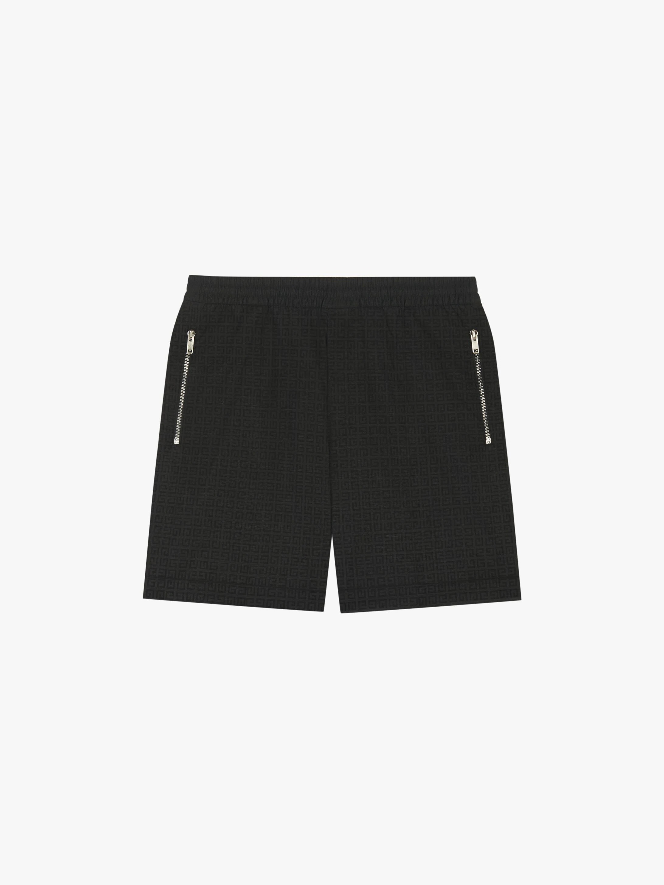 SHORTS IN 4G JACQUARD WITH METALLIC ZIPS - 1