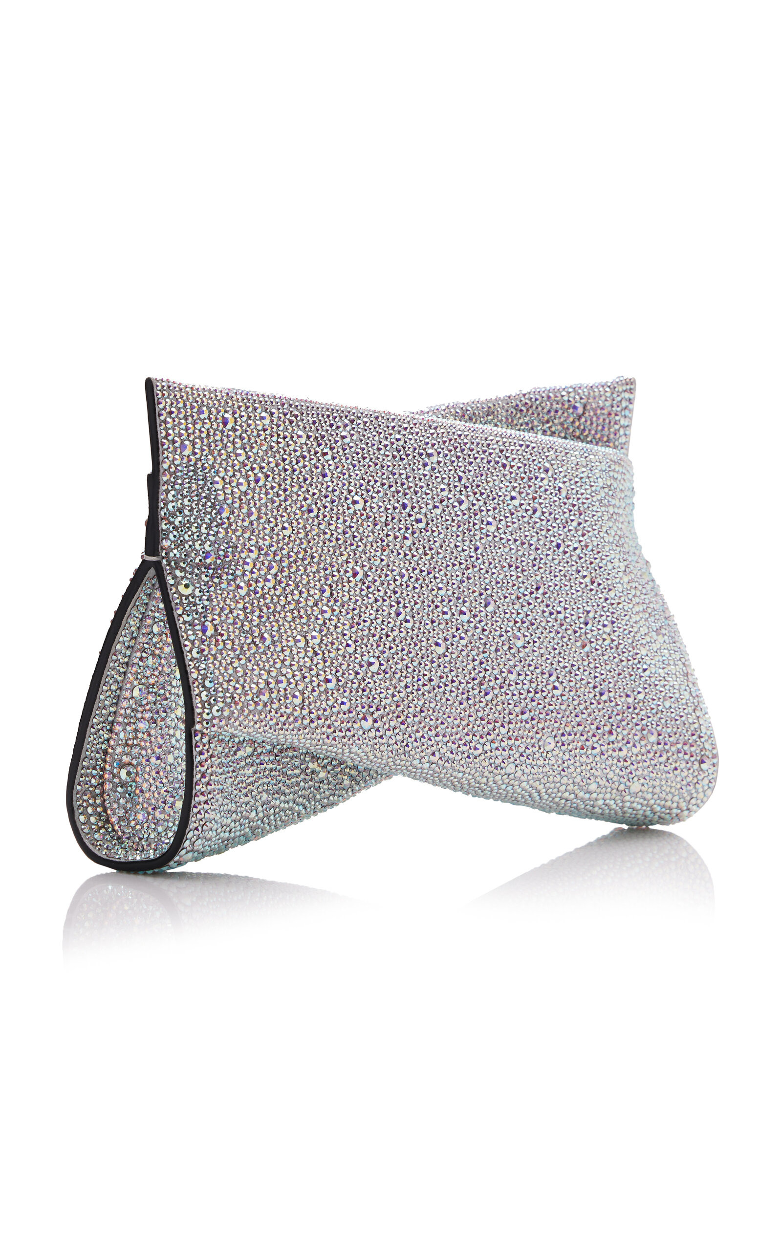 Loubitwist Small Crystal Clutch silver - 4