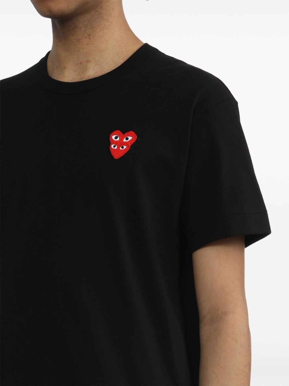 logo-appliqué cotton T-shirt - 5