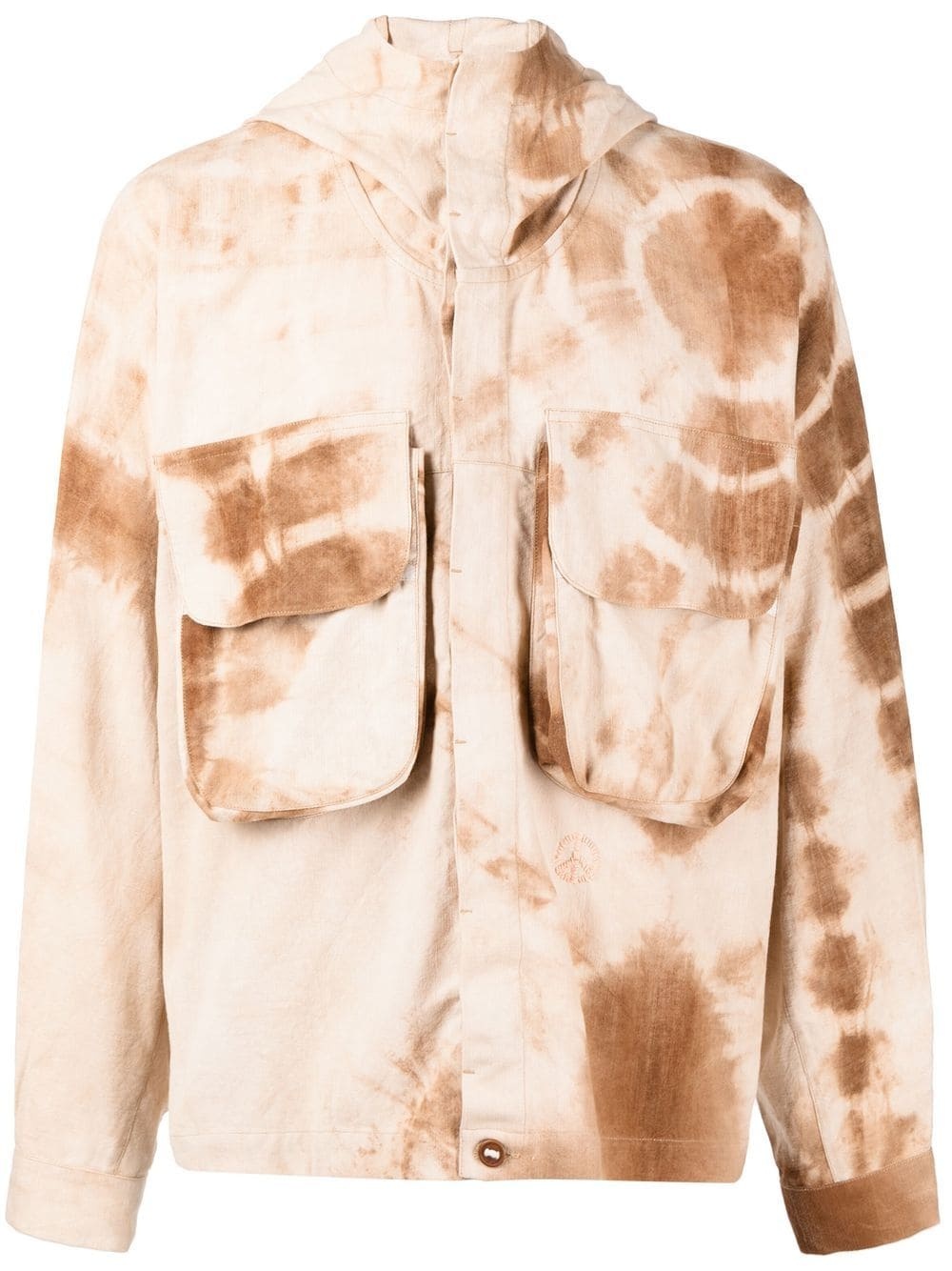 Forager tie-dye hooded jacket - 1