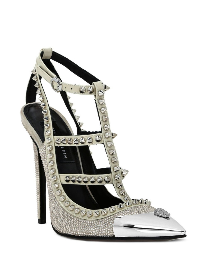 PHILIPP PLEIN 120mm spike-embellished heeled sandals outlook
