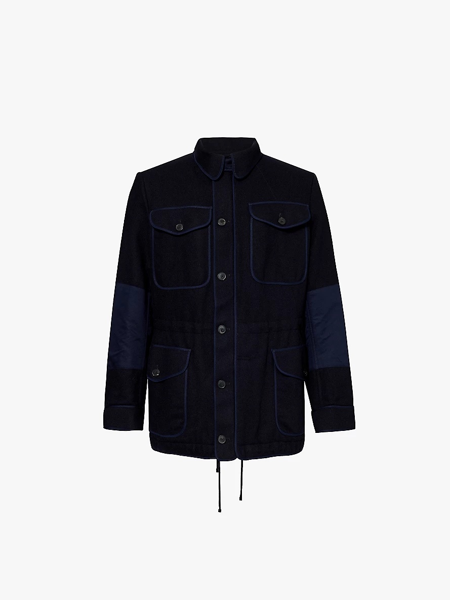 Valkoy wool and cotton-blend utility jacket - 1