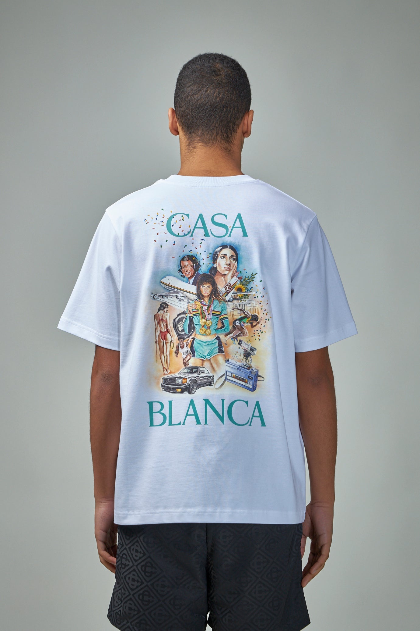 [CASABLANCA]Celebration Du Sport プリントTシャツ Celebration Du Sport Short-Sleeve T-Shirt – Casablanca