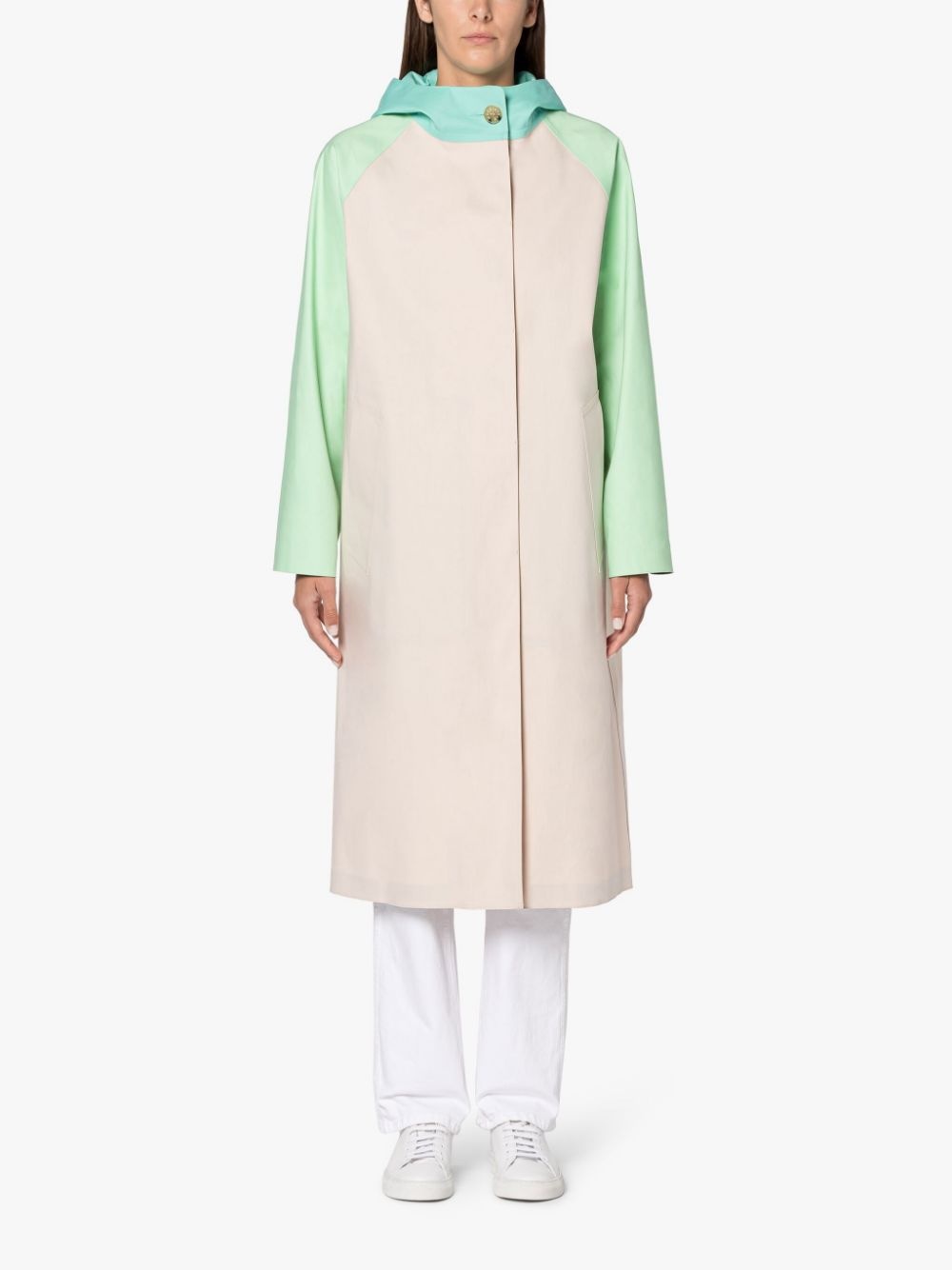 ORLA BONDED COTTON HOODED COAT - 3