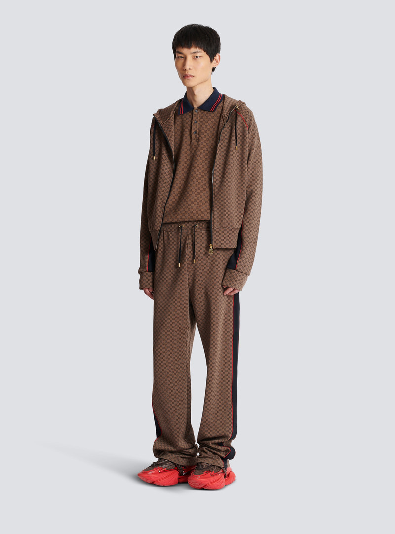 Balmain Casual mini monogrammed trousers outlook