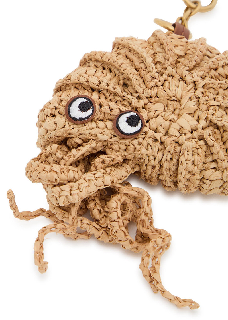 Anya Hindmarch Anya Hindmarch Hermit Crab Raffia and Leather bag Charm outlook
