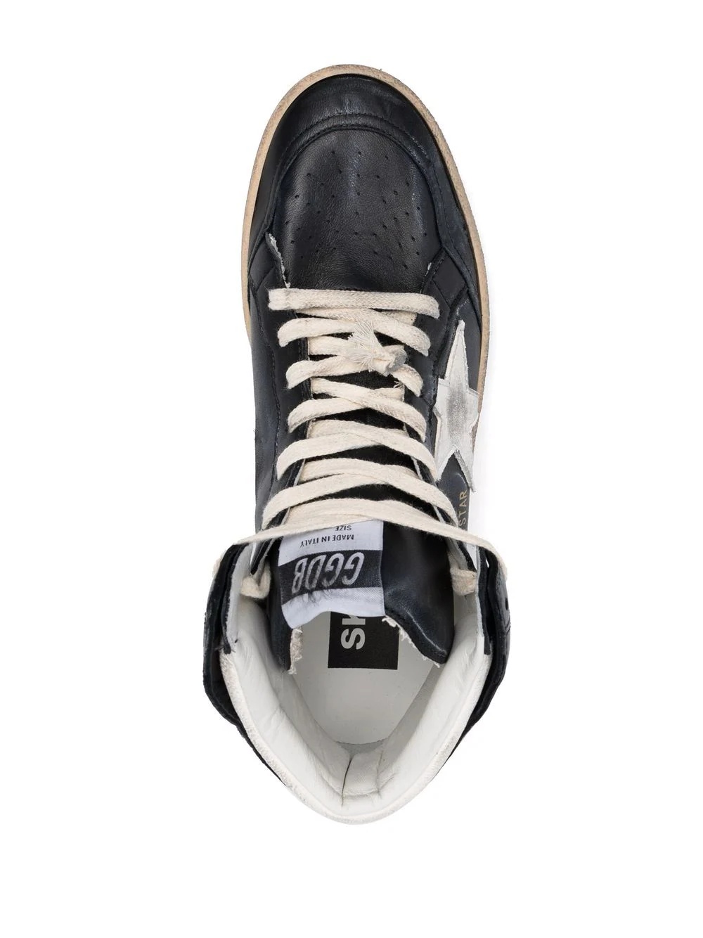 logo-print high-top suede sneakers - 4