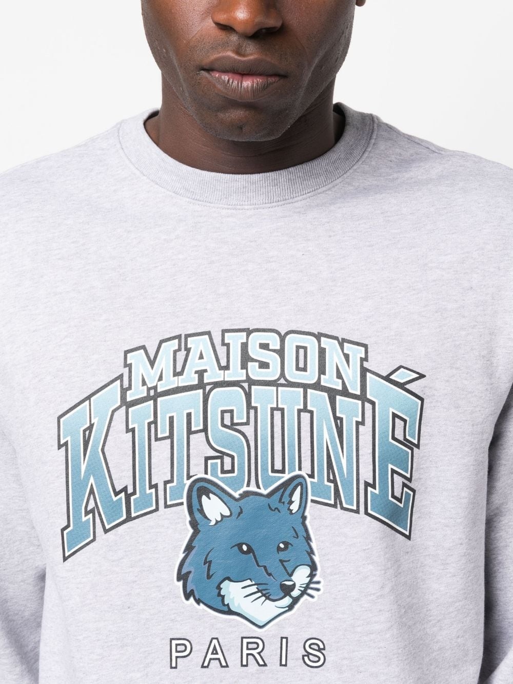 logo-print cotton sweatshirt - 5