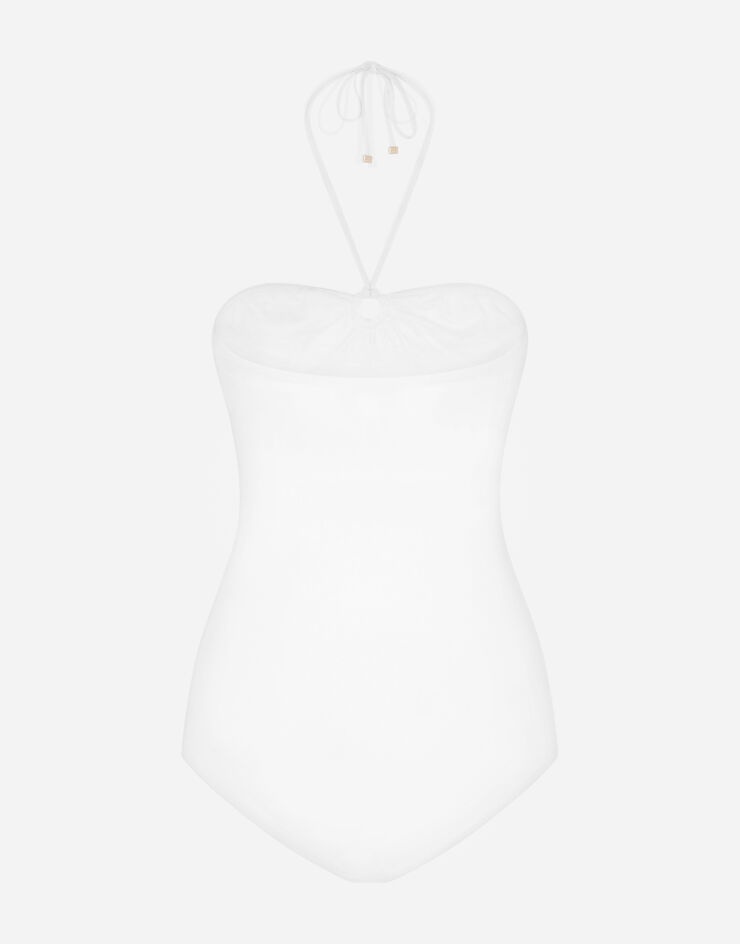 One-piece swimsuit with laces - 2