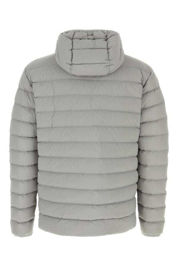 Light grey stretch nylon down jacket - 2