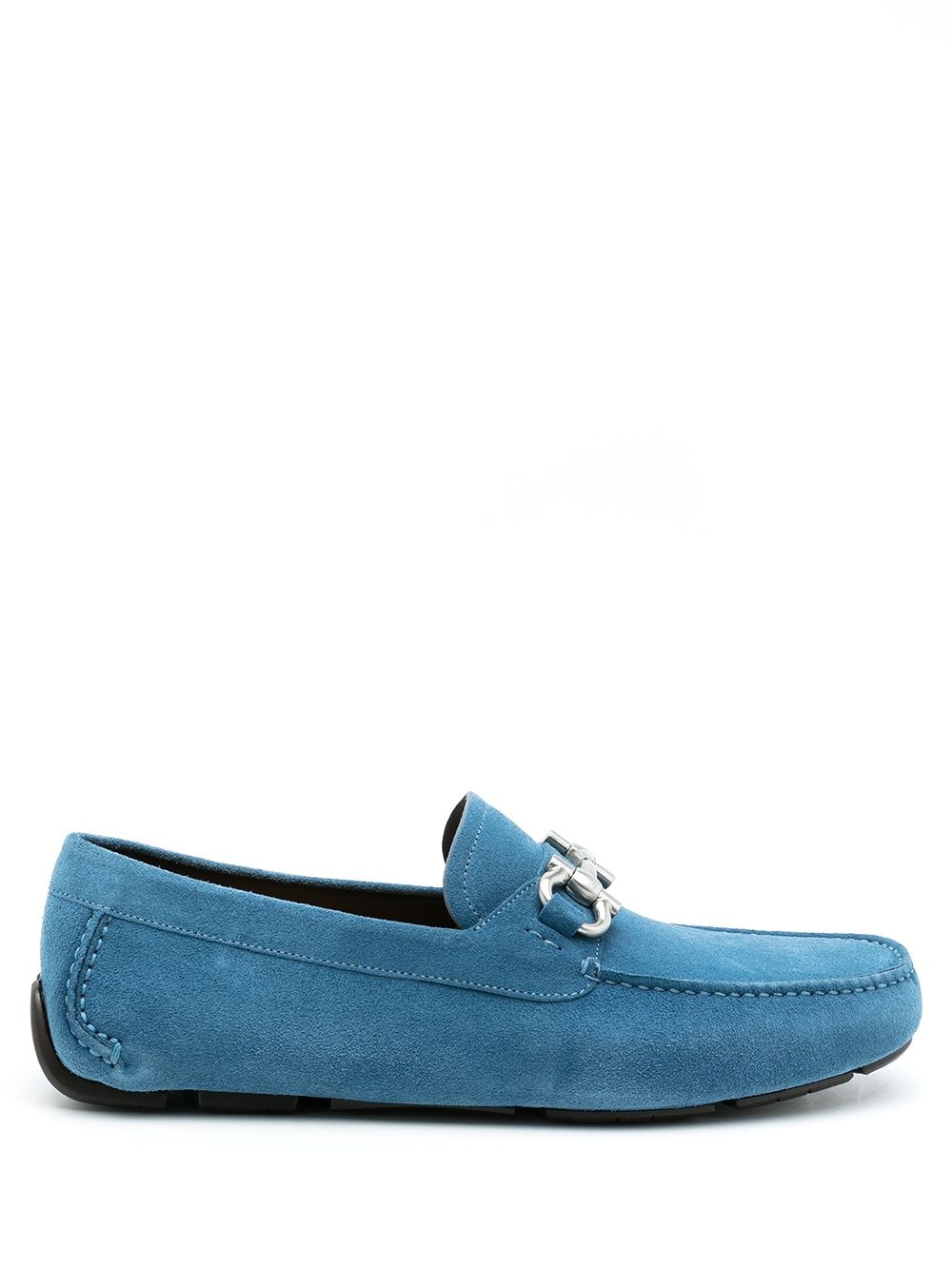 Gancini suede driving loafers - 1